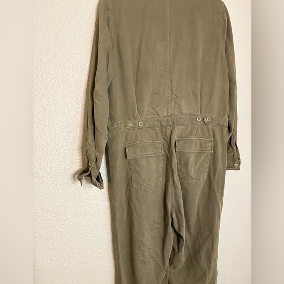 CJLA Carly Jean Jumpsuit Utility Olive Dark Khaki Women Large Boutique - Picture 5 of 15